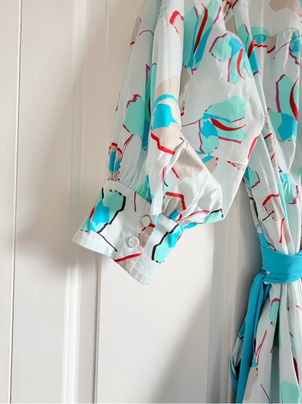 DVF Roxanna Floral Wrap Midi Dress Size 6 Pockets - Picture 5 of 16